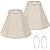 Bell Lamp Shades Set of 2, Beige Shade Replacement for Table Lamps, Floor Lamps, 6"Top x 13"Bottom x 10"High, Fabric Natural Linen Hand Crafted(Spider Fitter), Harp Holders Included, Assembly Required