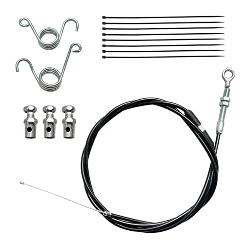 Image of 75 inch Go Kart Throttle Cable Kit Compatible with VM22 VM24 PZ27 Predator 212cc 196cc GX200 GX160 6.5hp Engine Manco American Sportworks Yerf Dog Buggy Go Cart MiniBike Lawn Mower Replacement Parts