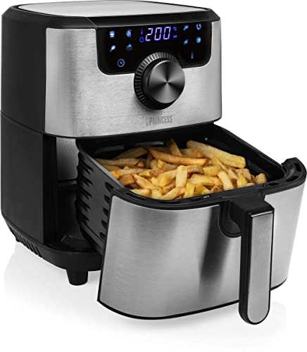 Princess 182033 Digital Airfryer Deluxe – Inhoud 4.5 liter - Roestvrijstaal, Zilver - Afbeelding 5