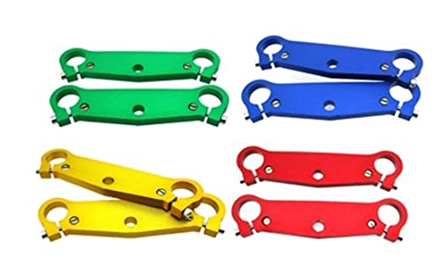 Plaques de fourche ajustables pocket moto chinoise 49CC rouge - 2