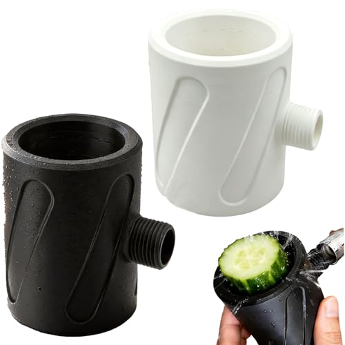 Premium Shower Body Sprayer, Black, High Flow Spiral Water, Anti-Clog, Tool-Free Install, G1/2" Universal Thread (E)