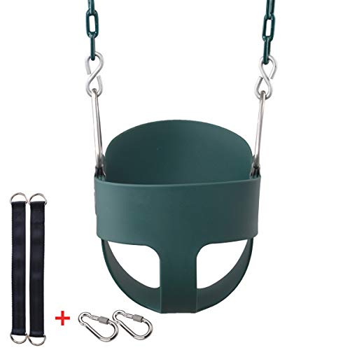 Columpios Infantiles, KINSPORY Columpio Bebe, Columpio Jardín Exterior Niños (Verde)