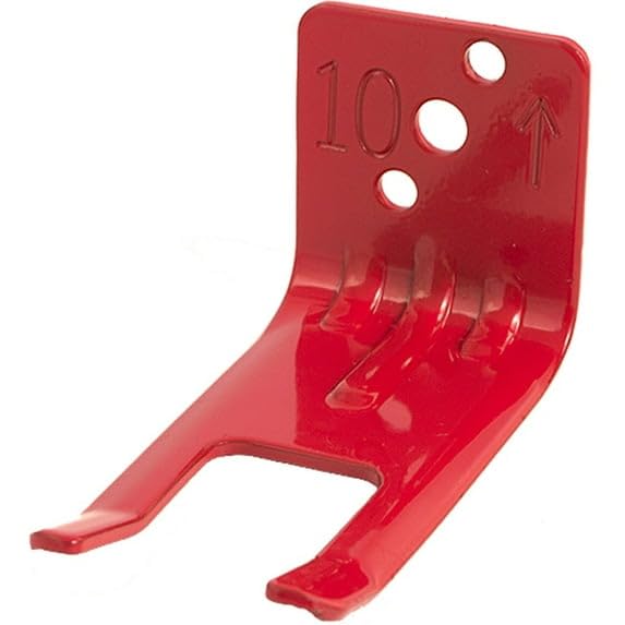 Amerex 16591 - 2 (2 Wall Hooks) Fire Extinguisher Wall, Hook, Mount, Bracket, Hanger for 5 to 10 lb. or Extinguishers with Valve Body Slots, Free Screw and Washer Included