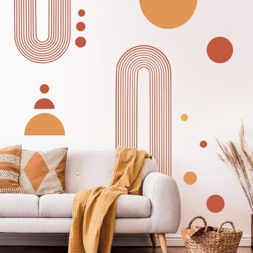 Pegatinas de pared modernas BETOOKY: decoración geométrica y autoadhesiva para tu dormitorio 6