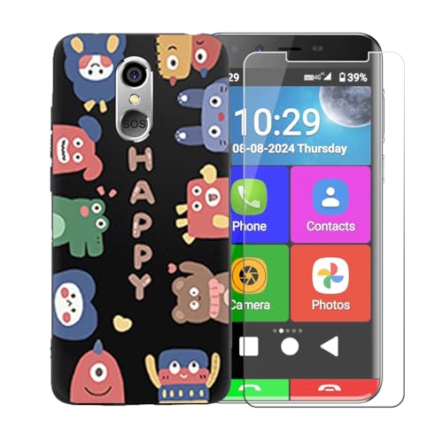 BMPNLSZ �K�p Artfone Smart 500+HD�����K���X�ɓK�����ėpTPU�ی�J�o�[�A�V���J�Q���V�F���o���p�[�ی�o�b�N�V�F��-�K�p Artfone Smart 500�ɓK����9�d�x�X�N���b�`�h�~�X�N���[���ی�J�o�[ LLM45