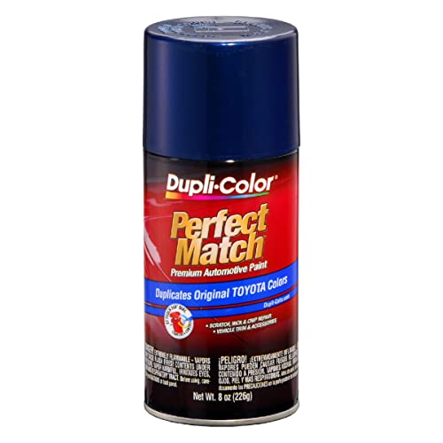 Image of Dupli-Color EBTY16237 Perfect Match Automotive Spray Paint - Toyota Dark Blue Pearl, 8P4 - 8 oz. Aerosol Can