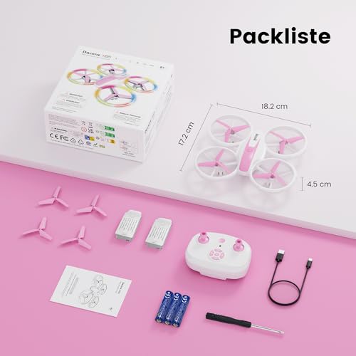 Mini-Drohne-fuer-kinder-5-LED-Lichteffekte-Geschenk-maedchen-Spielzeug-Maedchen-Junge-Geschenkideen-RC-Flugzeug-Drone-Anfaenger-Hoehe-halten-360Flips-3-Speed-Modus-Indoor-Outdoor - Sparfuchs24.io - Preisvergleich & Top Angebote Online