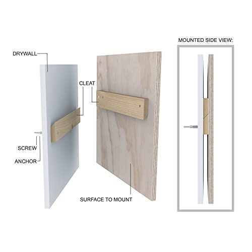 Walnut Hollow 12\" Hanging Cleat Sets, 2 Count (Pack of 3)