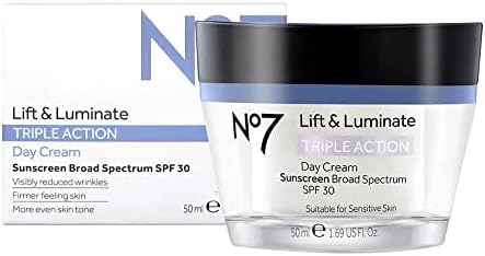 Boots No7 Lift And Luminate Triple Action Day Cream 1.6 Ounce