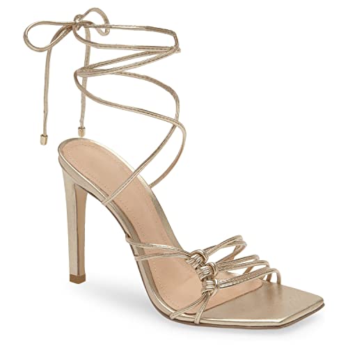 Juliet Holy Womens Lace Up Heeled Sandals Square Open Toe Stiletto Heels Strappy Summer Dressy Shoes