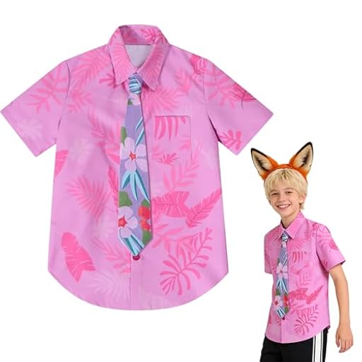 SilverChry Disfraz de Anime para Cosplay,Conjunto Cosplay Camisa y Corbata,Camisa Hawaiana Floral para Niños,para Carnavales,Fiestas y Actuaciones (FR/ES, Números, 130, Regular, Rosa) | Ya disponible en tu tienda friki favorita! En mundofriki.es! SilverChry Disfraz de Anime para Cosplay,Conjunto Cosplay Camisa y Corbata,Camisa Hawaiana Floral para Niños,para Carnavales,Fiestas y Actuaciones (FR/ES, Números, 130, Regular, Rosa) | Ya disponible en tu tienda friki favorita! En mundofriki.es!