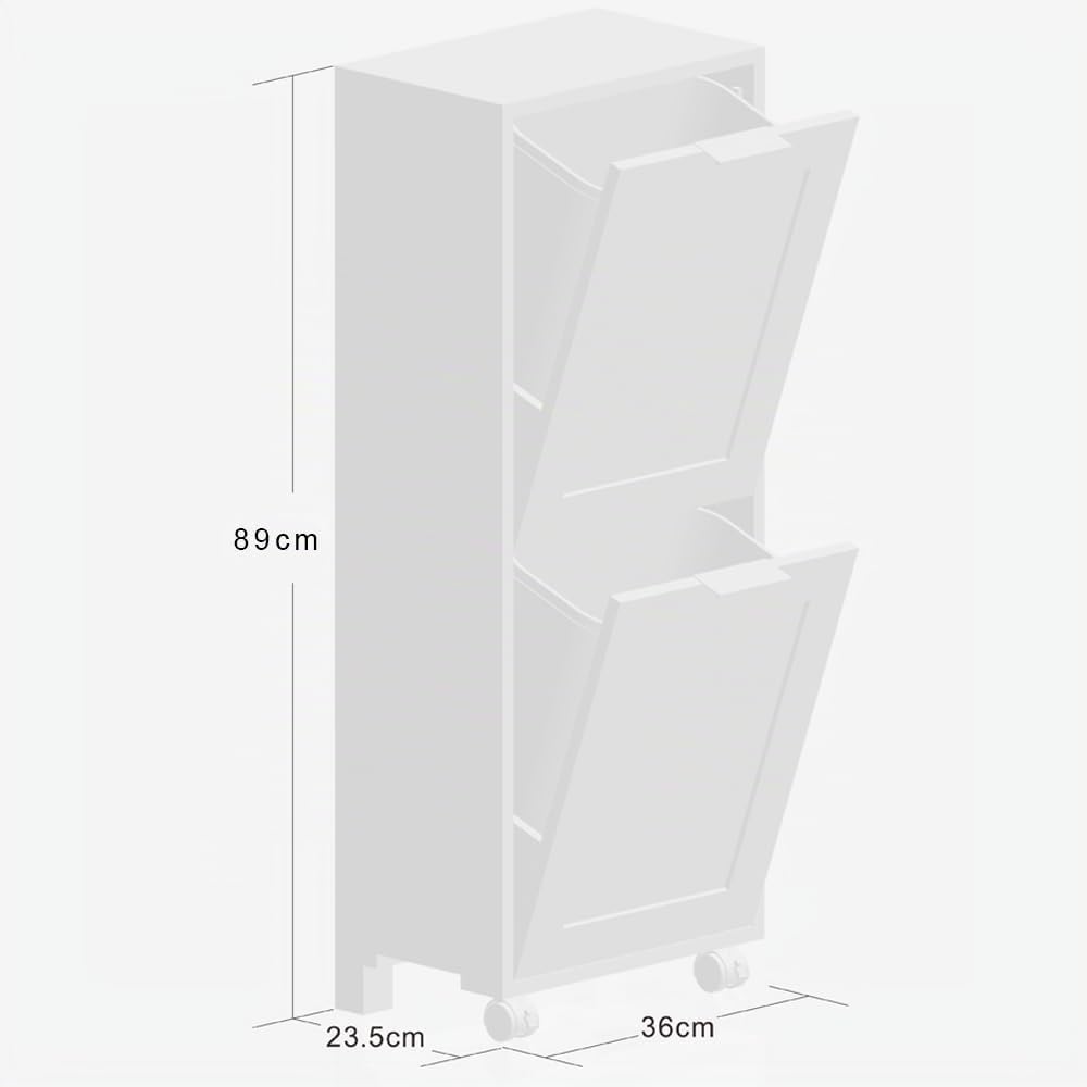 Kesper Armoire universelle avec système de tri sélectif MDF 36 x 94 x 24 cm