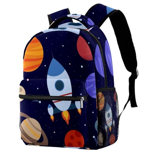 Sac de voyage décontracté espace pour les weekends - Grand sac à dos multicolore étoiles