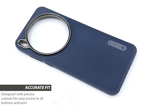 Image of NIUKIN Super Frosted Shield Pro Soft Back Case for Vivo X300 Pro | Camera Ring | Shockproof Scratchproof Cover (Titanium Blue)