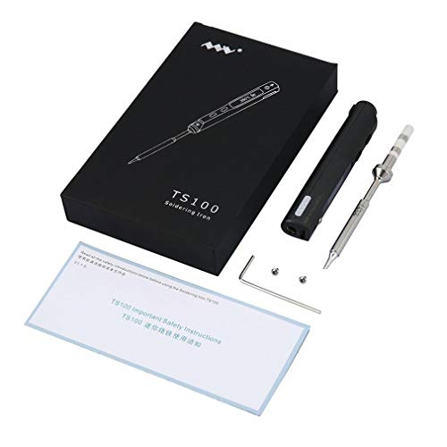Exclusive DollaTek TS100 DC 12V-24V 65W Mini Portable Digital Electric Soldering Iron Welding Kit Adjustable Temperature Range 100-400