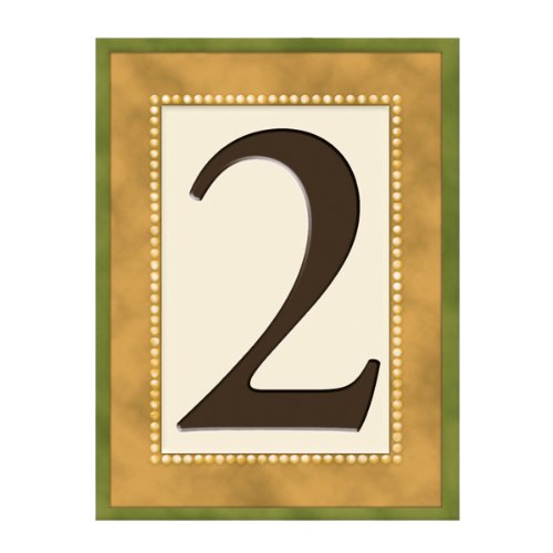 Grasslands Road Estate Pineapple 3 by 4-Inch Build Your Address Plaque with Magnetic Tile, Number 2