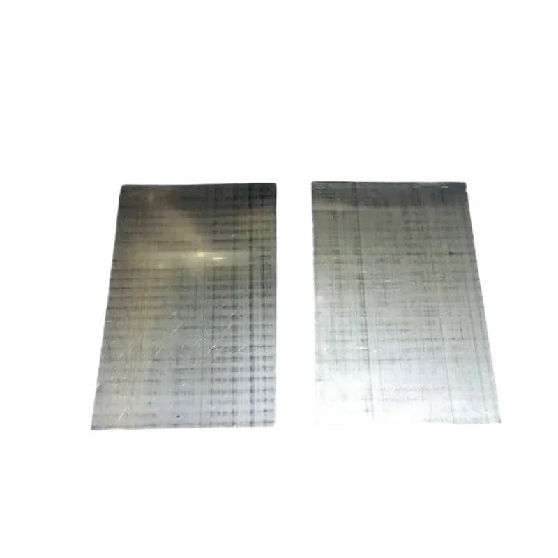 Kathodenplatte aus Edelstahl for Hull-Zellen – 100 Blätter, 100 x 65 x 0,2 mm for Galvaniktests und chemische Analysen