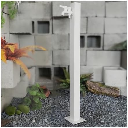 Stainless Steel Outdoor Water Column, Freestanding Antifreeze Garden Fountain, Patio Thermal & Frost Protection, Durable & Stylish for All Seasons