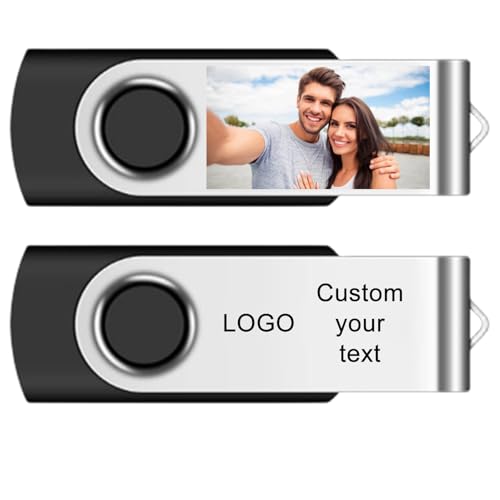 Clé USB Personnalisée en Pen Drive Métal, Gravure et Photo UV 128Mo-128Go pour Mariage, Photographe, Cadeaux