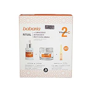 Babaria, Pack facial Vitamina compuesto por un Serum Vitamina C 30ml, una Crema Facial Vitamina C 50ml y una Ampolla…