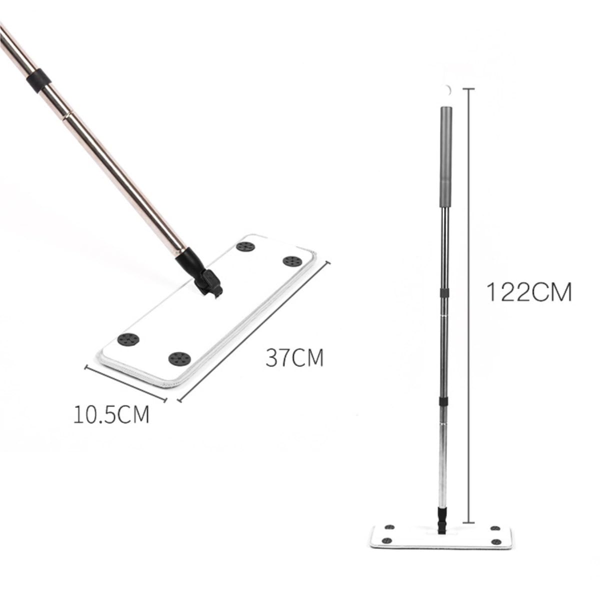 Spazzolone per Pavimenti Strumento for Lavare A Mano Pigro, for Lavare I Pavimenti in Modo Domestico, for Lavare A Secco E Bagnato, A Doppio Scopo, Orizzontale Mocio Pavimenti Mocio Mop
