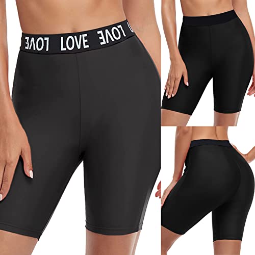 NerYuo Damen Shorts Kurze Leggings High Waist Radlerhose Unterhose Sommer Hose Hotpants Cool Sporthose Unterwäsche Weich Panties Für Freizeit Fitness Cover