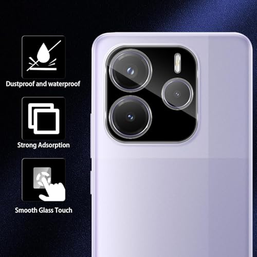 Image of Xmon Back Camera Lens Protector for Redmi Note 14 5G (1 Pack) Premium Camera Glass Protector Guard, Anti-Scratch, Ultra-Clear, Easy Installation