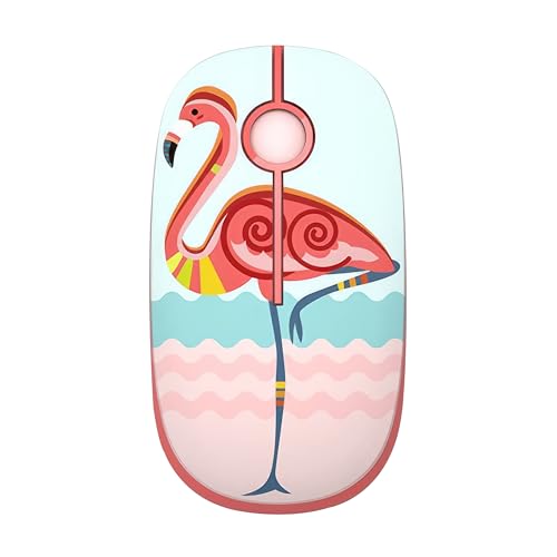 TELLUR Souris sans Fil avec Récepteur Nano USB 2,4Ghz, Souris sans Fil avec Clic Silencieux, 1600DPI, 3 Boutons Clic Silencieuse, Mouse Wireless Plug&Play, Design Fin et Léger à Transporter (Flamant)