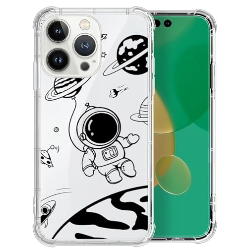 ZHEGAILIAN Case for iPhone 13 Pro Max, [Military-Grade Protection All-Around Shockproof Corners] Clear TPU Bumper Case for iPhone 13 Pro Max - Space Flight
