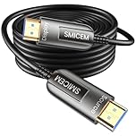 SMICEM 8K HDMI Fibre Optic Cable 30M Optical HDMI 2.1 Cable 48Gbps Ultra High Speed 8K @ 60Hz 4K @ 120Hz Dynamic HDR eARC Dolby HDCP 2.2&2.3 for HDTV/Projector/Home Cinema/TV Box