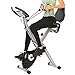 ANCHEER Vélo d'Appartement Pliable À Domicile, Vélo d'exercice avec APP/Écran LCD/Résistance Magnétique Réglable À 10 Niveaux pour Cardio Fitness