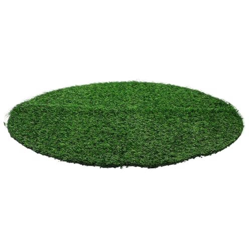 Tapete de césped artificial de 50 cm redondo en PVC premium para mesas de hotel 2