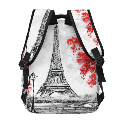 Mochila Eiffel cómoda de 20x29x40 cm para evitar dolor de espalda 4