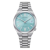 Citizen Tsuyosa automatic men's watch blue background NJ0200-50L steel case and bracelet