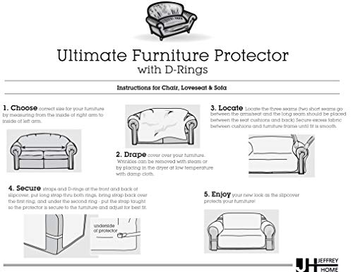 Innovative Textile Solutions Microfiber Ultimate Solid Furniture Protector Sofa, Sage #TOP7
