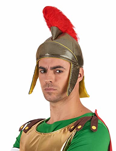 DEGUISE TOI - Casque romain souple adulte - Casque - Taille Unique - Doré - Accessoires pour déguisement - 100% Polyester - - Carnaval