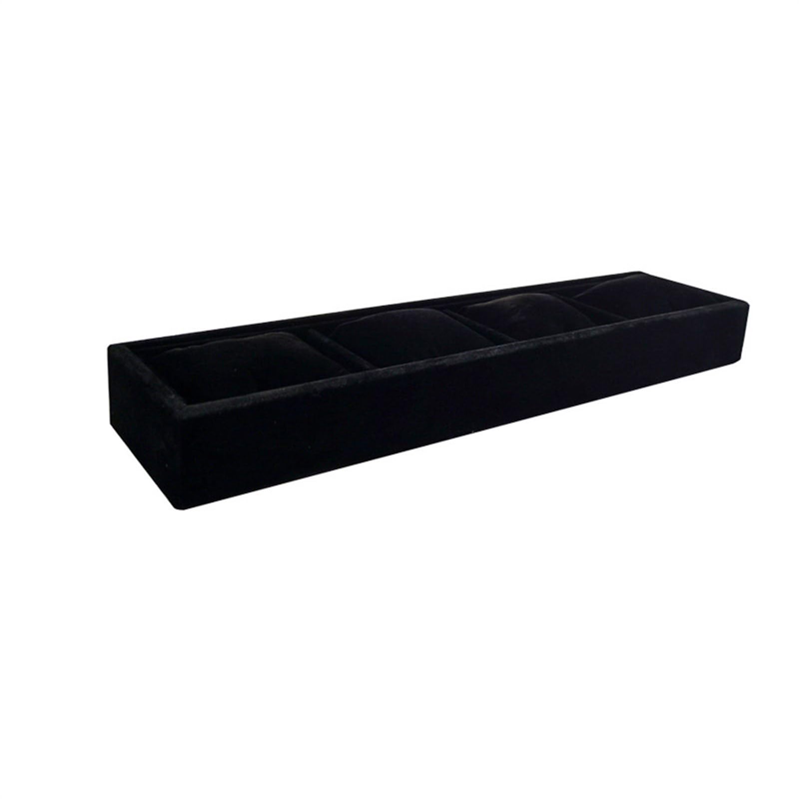 HDOYTXXM 4 Slot Watch Storage Box Display Tray with Individual Compartments Watches Cuffs Organiser with Soft Pillows Display Tray