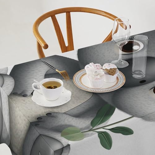 Nappe imperméable en polyester 300D koala 140x279 cm pour table