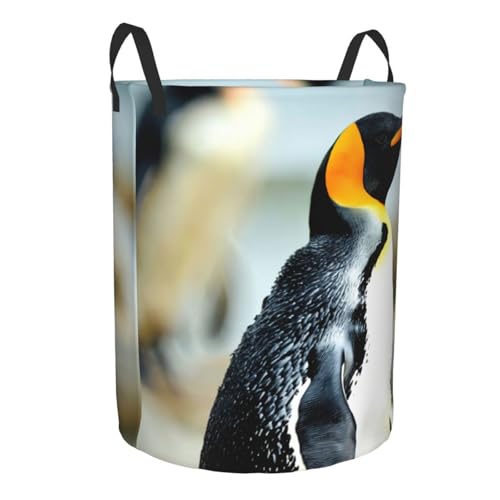 Panier à linge haut pingouin pour couvertures et vêtements de chambre - 3