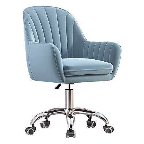 Chaise de bureau pivotant en velours rembourré YZCIS pour ordinateur