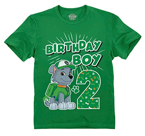 Tstars Paw Patrol Rocky Birthday Boy 2 Toddler Kids Toddler Kids T-Shirt