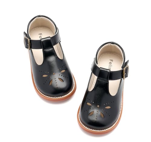 Image of Felix & Flora Toddler Little Girl Princess Dress Shoes-Mary Jane Flats for Girl Party School Shoes