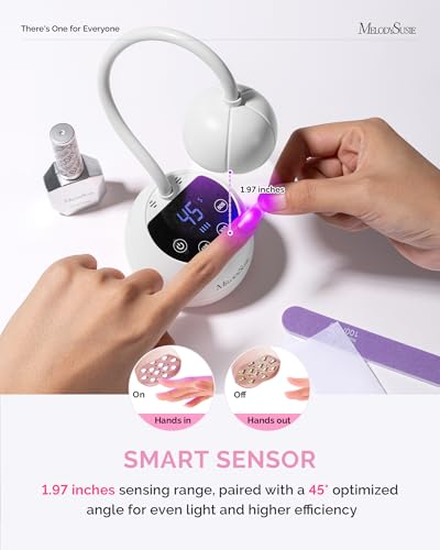 Image of MelodySusie Gooseneck Cordless UV Nail Lamp P-ArtM2 Light for Nail Tips