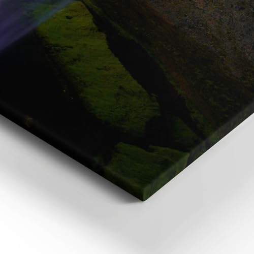 Peinture murale grand format paysage de cascade deco salon moderne