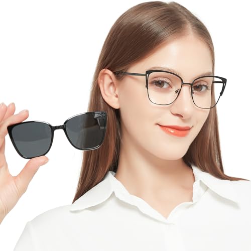 Image of OCCI CHIARI UV Blue Light Glasses for Women Fashion Cat Eye Polarized Sunglasses