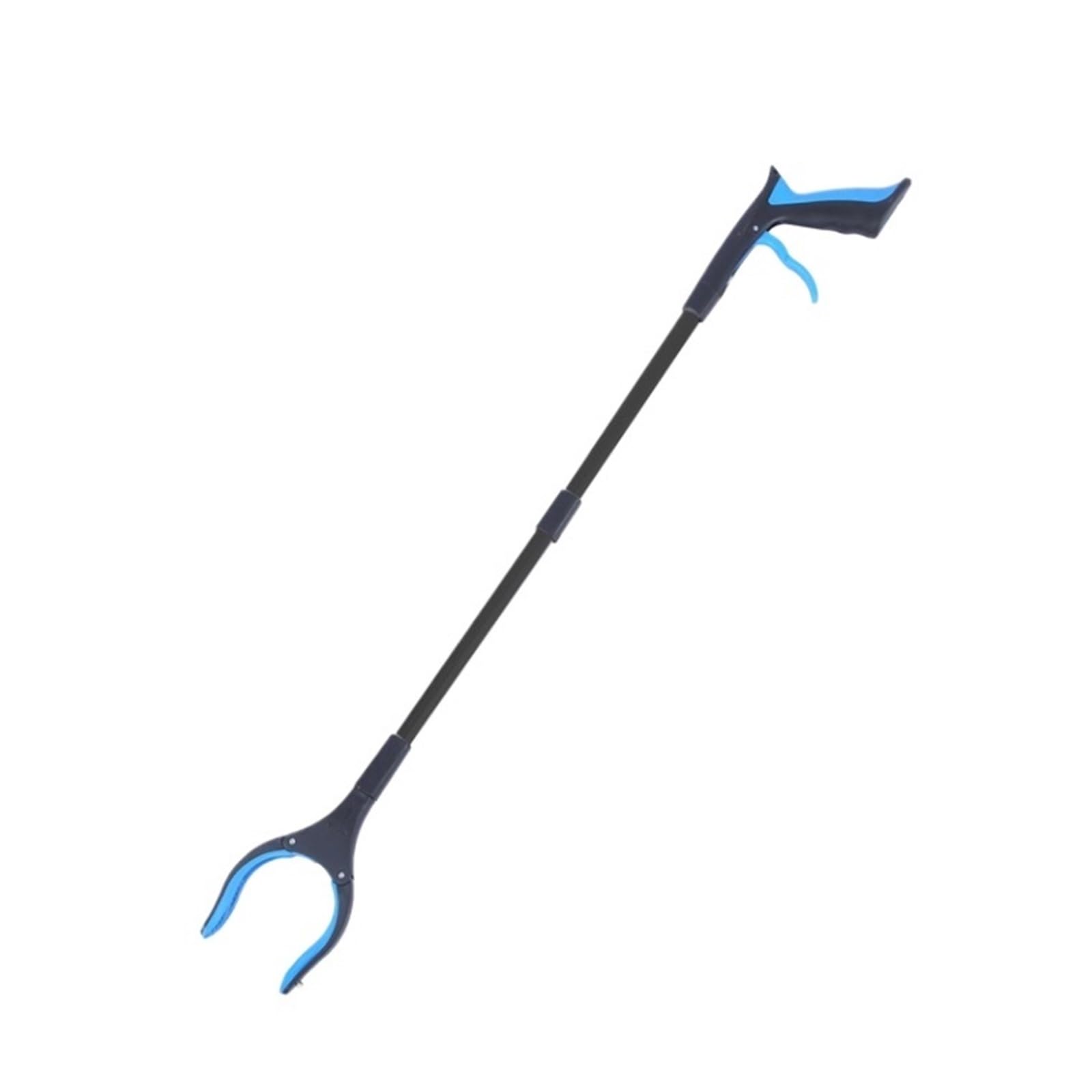Pinza Recoge Objetos para Adultos Herramienta De Alcance De Agarre, Herramienta De Recogida De Agarre De Mandíbula Ancha, Mandíbula Giratoria Antideslizante Herramienta De Ayuda(Blue)