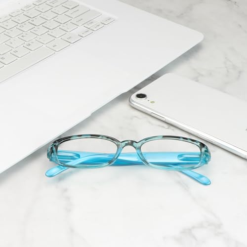 Image of VisionGlobal 1 Pairs /4 Pairs Reading Glasses with Spring Hinge, Blue Light Blocking Glasses for Women /Men