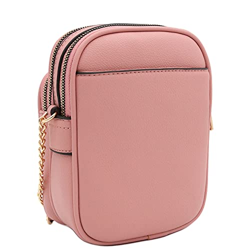 Image of FashionPuzzle Multi Pocket PU Leather Casual Medium Crossbody Bag with Adjustable Strap