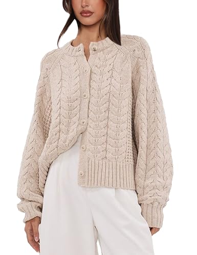Cable Knit Cardigan for Women