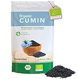 Nortembio Ökologisch Schwarzkümmel Ganz 200 g. 100% Natürlich Herkunft. Gourmet-Qualität. Nigellasamen ohne Konservierungsstoffe und Zusatzstoffe. Luftdichte Verpackung mit Zip-Verschluss.